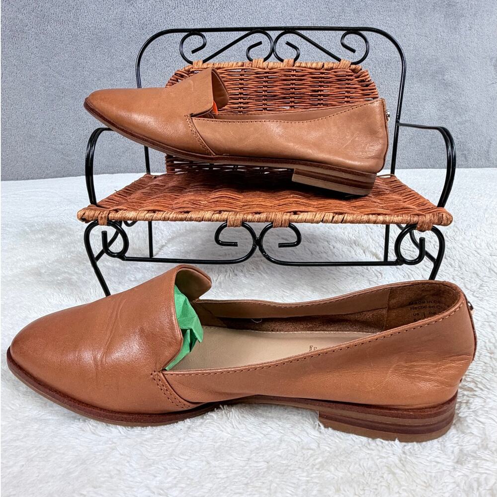 ALDO Veadith 2.0 Leather Loafers Women's 6.5 Tan Cognac Slip On Flats - Picture 6 of 10